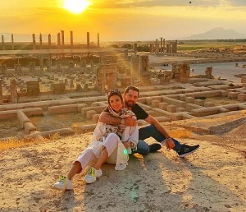 مینا زنِ بهرام رادان با لباس تو خونه چه جیرانی شده 