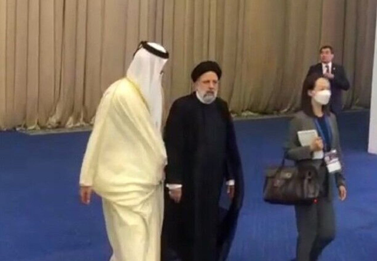 ملاقات رئیسی با امیر قطر در حاشیه اجلاس سیکا