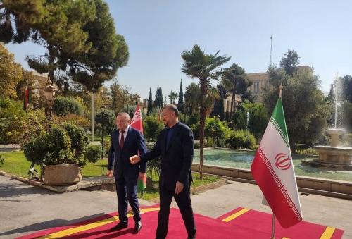  فیلم/ استقبال امیر عبداللهیان از وزیر خارجه بلاروس