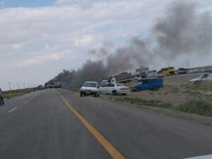  تصادف زنجیره ای در آزادراه تهران - پردیس