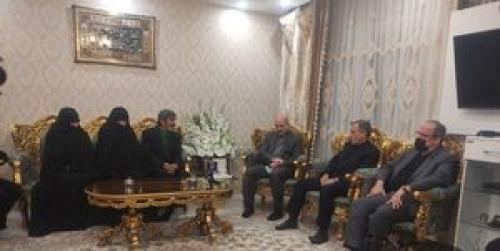 حضور سرزده قالیباف در منزل شهید معصومی
