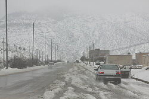  فیلم/ بارش شبانه برف در سوادکوه