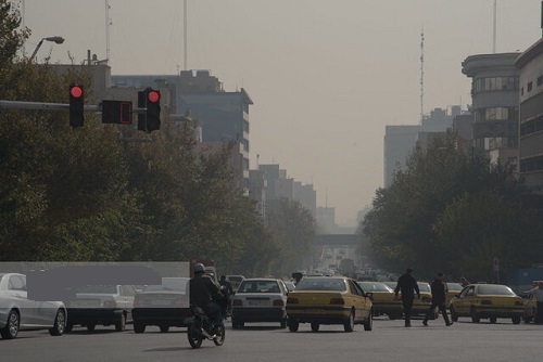 پاسکاری هوای غبارآلود بین «قرمز» و «بنفش»