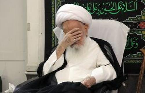 روضه‌خوانی بنی فاطمه در محضر آیت الله صافی گلپایگانی