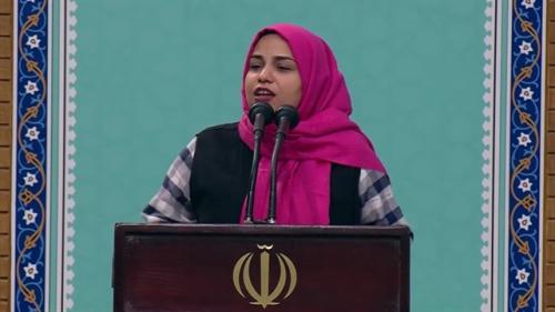  فیلم/ بانوی خانه‌داری که در بیت رهبری سخنرانی کرد