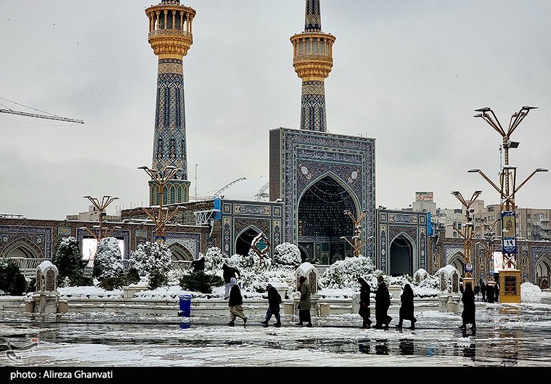 عکس/اثر عجیب شدت سرمای هوا در خراسان رضوی