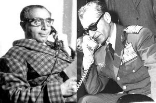  فیلم/ صوت لو رفته شاه و امینی قبل از فرار