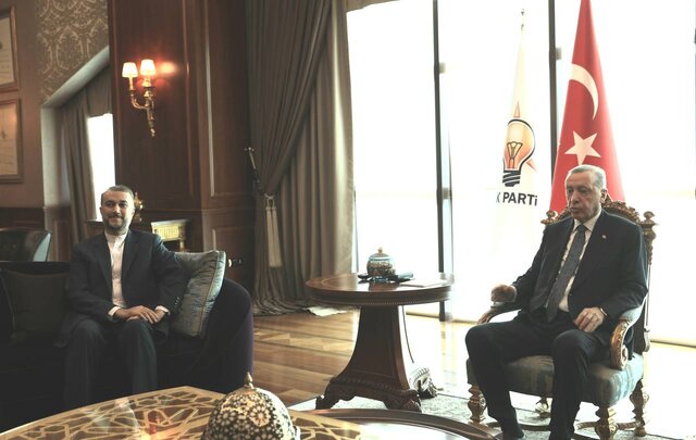 دیدار امیرعبداللهیان با اردوغان