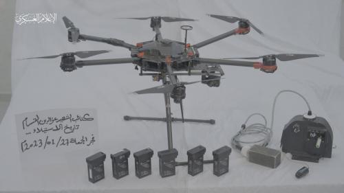 شاخه نظامی حماس کوادکوپتر صهیونیستی را شکار کرد+عکس
