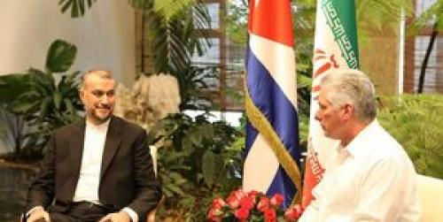 دیدار امیرعبداللهیان با رئیس جمهور کوبا 