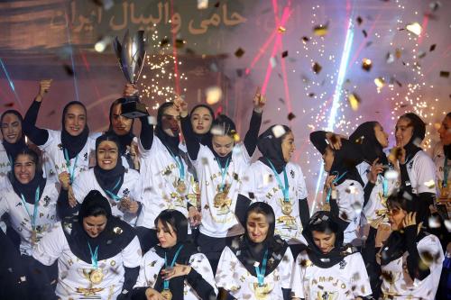  مراسم اهدای جام لیگ برتر والیبال زنان 
