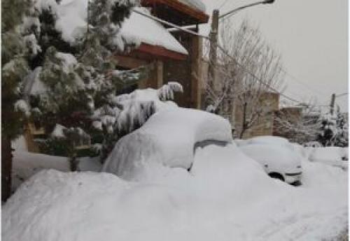 برف سنگین در شمال تهران
