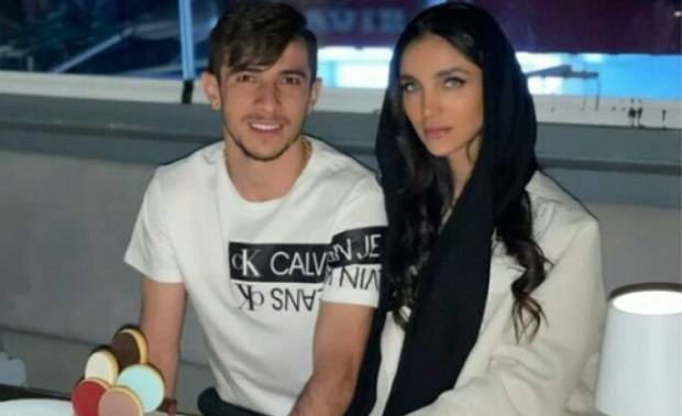 تیپ مشکی کیانا همسر فرشاد احمدزاده