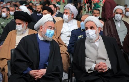عکس/ گفتگوی روحانی با ناطق
