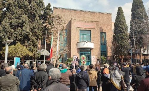 عکس/ مراسم تشییع شهرام عبدلی در خانه هنرمندان