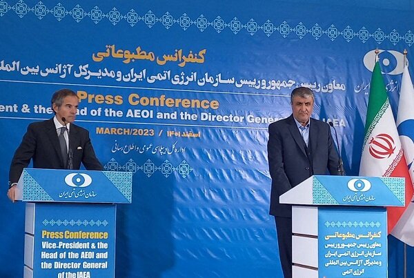 اسلامی: مطمئنم گفتگوها به صورت پایدار تاثیرگذار خواهد بود/ گروسی: توافق امروز ما کمک کننده به برجام خواهد بود