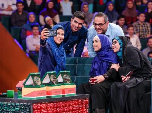 دختران المپیکی در خندوانه/عکس