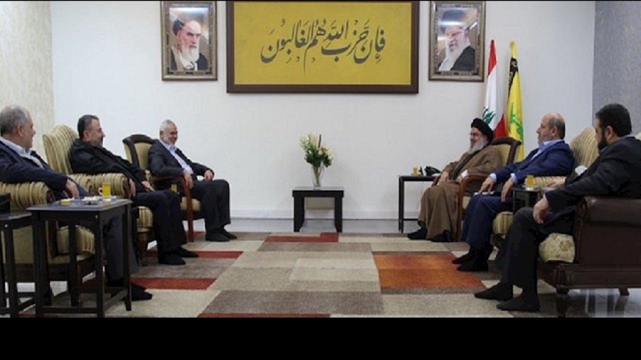  دیدار هنیه با سید نصرالله، خاری در چشم صهیونیست‌ها
