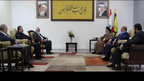  دیدار هنیه با سید نصرالله، خاری در چشم صهیونیست‌ها