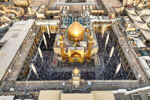 نماز عید فطر در حرم علوی