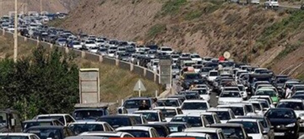 ترافیک سنگین در محور هراز