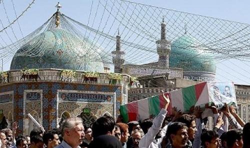تشییع پیکر مطهر شهید رجب محمد زاده (بابا رجب)/عکس