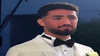  تیپ عجیب صیادمنش در شب عروسیش 