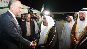 امیرعبداللهیان وارد امارات شد