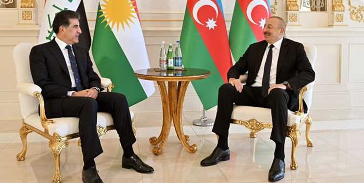  بارزانی با الهام علی‌‌اف در باکو دیدار کرد 