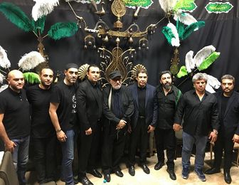  عزاداری داریوش ارجمند در کنار بزرگان فوتبال 