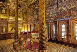 تصویری از عمارت بادگیر کاخ گلستان