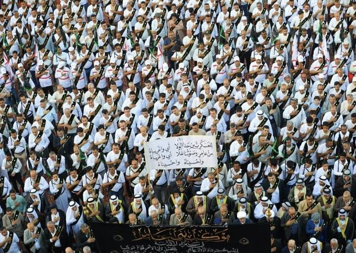 عکس/ آغاز پیاده‌روی اربعینی دسته سفیدپوشان بنی‌عامر