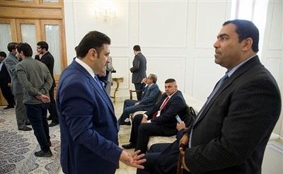 عکس/ رئیس مجلس عراق با محمدجواد ظریف دیدار کرد