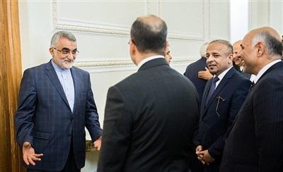 عکس/ رئیس مجلس عراق با محمدجواد ظریف دیدار کرد