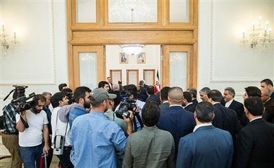 عکس/ رئیس مجلس عراق با محمدجواد ظریف دیدار کرد