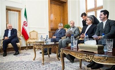 عکس/ رئیس مجلس عراق با محمدجواد ظریف دیدار کرد