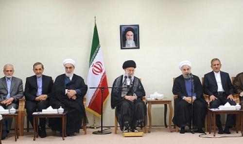 عکس/ رهبر انقلاب با رئیس جمهور و اعضای هیأت دولت دیدار کردند