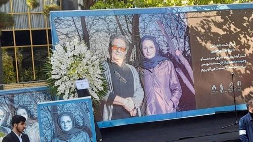 عکس/ مرجانه گلچین در تشییع مهرجویی
