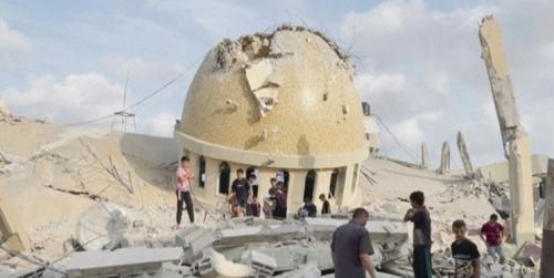 بمباران مسجد علی‌بن‌ابی‌طالب در غزه