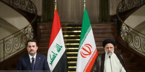 استقبال رسمی رئیسی از نخست وزیر عراق