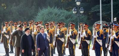 تصاویر استقبال رسمی از نخست وزیر عراق