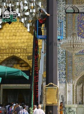 حرم امام جواد (ع) سیاه پوش شد+عکس