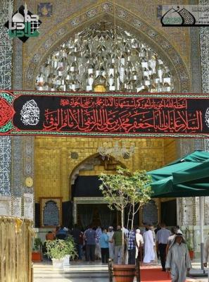 حرم امام جواد (ع) سیاه پوش شد+عکس