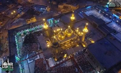حرم امام جواد (ع) سیاه پوش شد+عکس