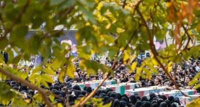 وداع با ۸ شهید مدافع‌ حرم در معراج شهدا