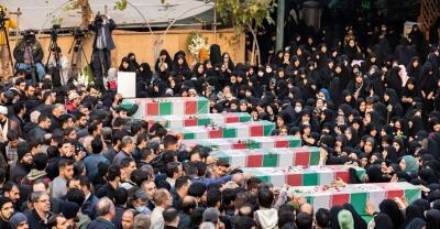 وداع با ۸ شهید مدافع‌ حرم در معراج شهدا