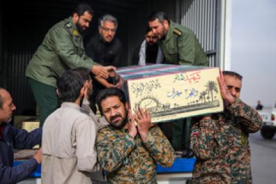 مراسم استقبال از ۱۲ شهید گمنام در مشهد