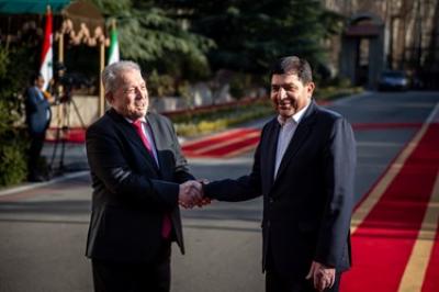 استقبال از نخست وزیر سوریه در کاخ سعدآباد