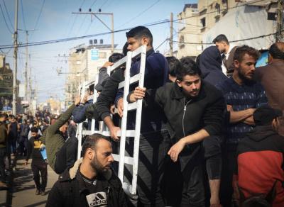 کوچ فلسطینی‌ها به جنوب غزه