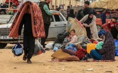 کوچ فلسطینی‌ها به جنوب غزه